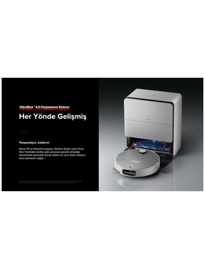 Roborock Saros 10 Akıllı Robot Süpürge